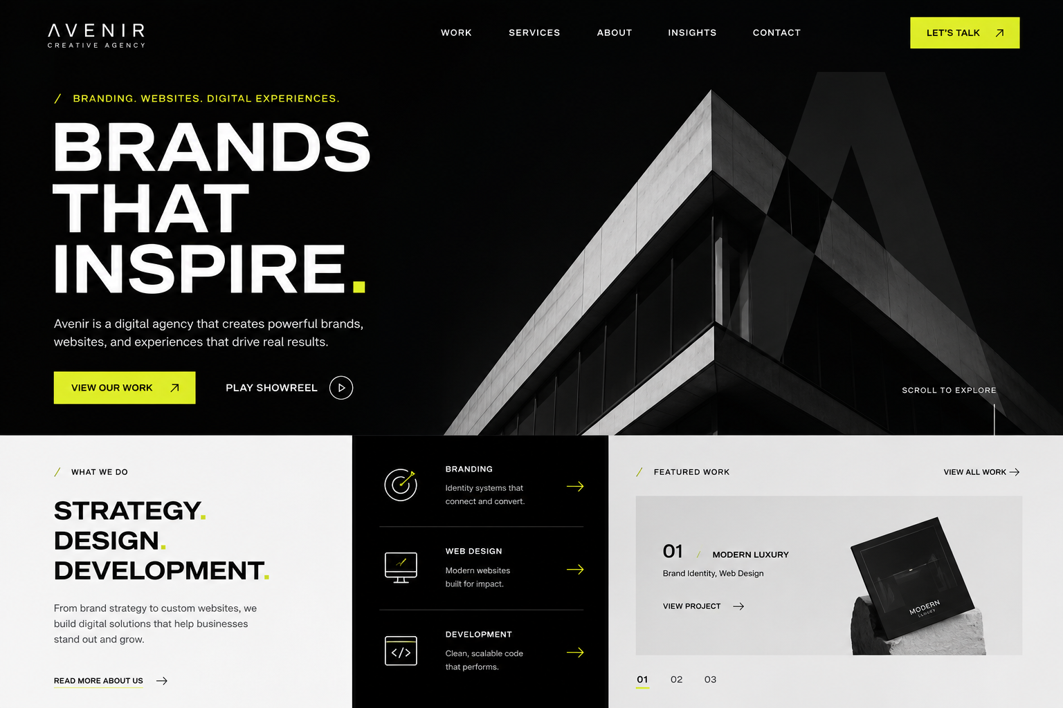 Agency Concept Screenshot